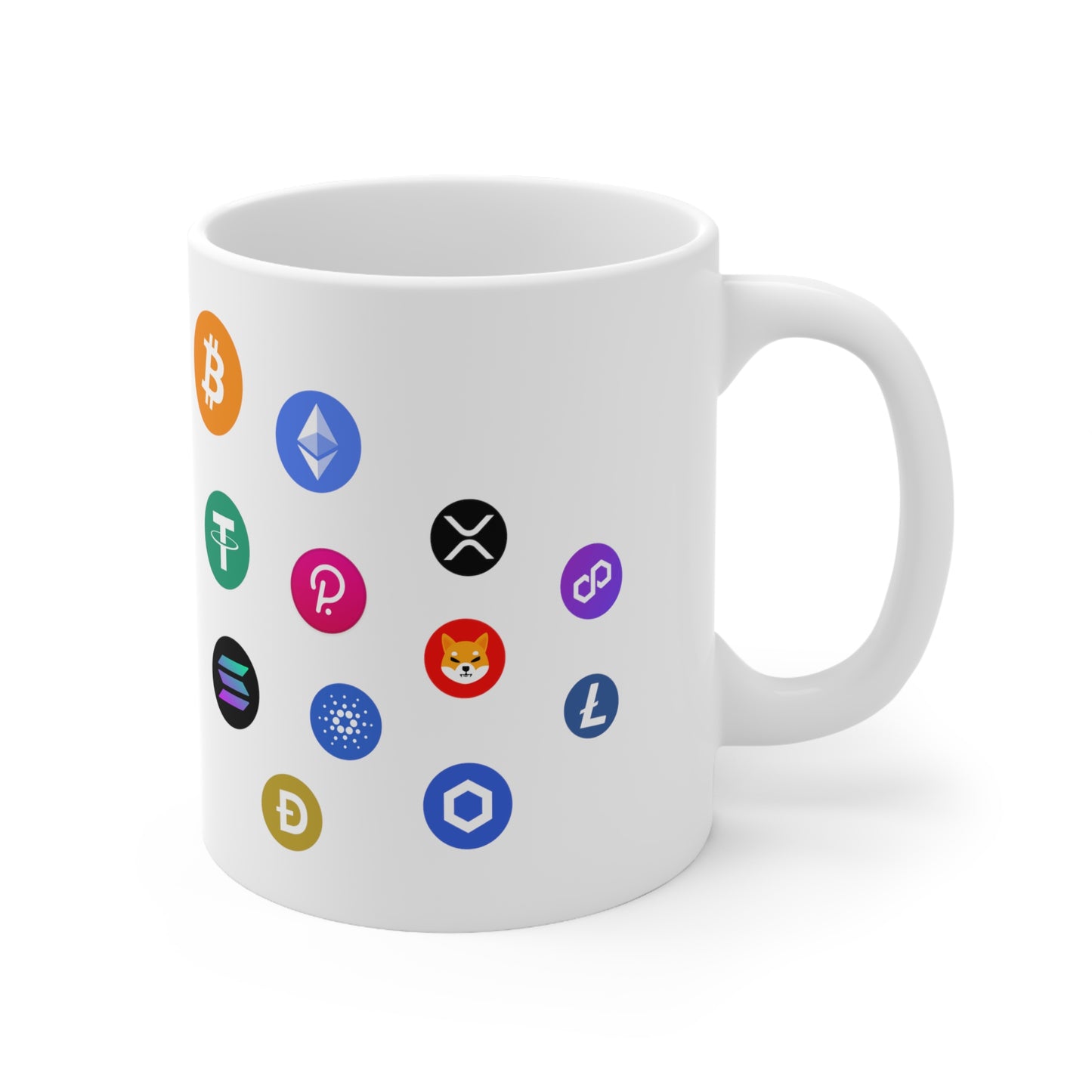 Cryptocurrency Mug - Unique Blockchain Design - Perfect for Coffee & Crypto Lovers - Great Tech Enthusiast Gift11oz