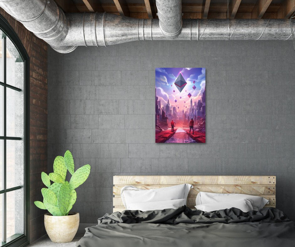 Ethereum Canvas, ethereum art, crypto gift