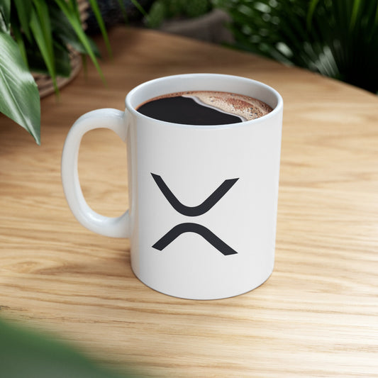 XRP Mug - Unique Ripple Crypto Coffee Cup, Perfect for Blockchain Enthusiasts, Ideal Gift for Investors & Tech Lovers