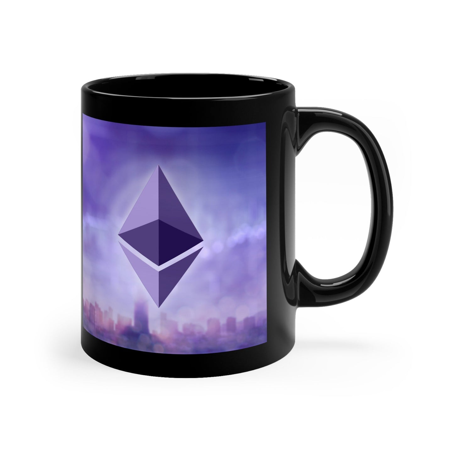 Ethereum Mug - Unique Blockchain Design, Perfect for Crypto Enthusiasts, Great Gift for Tech Lovers