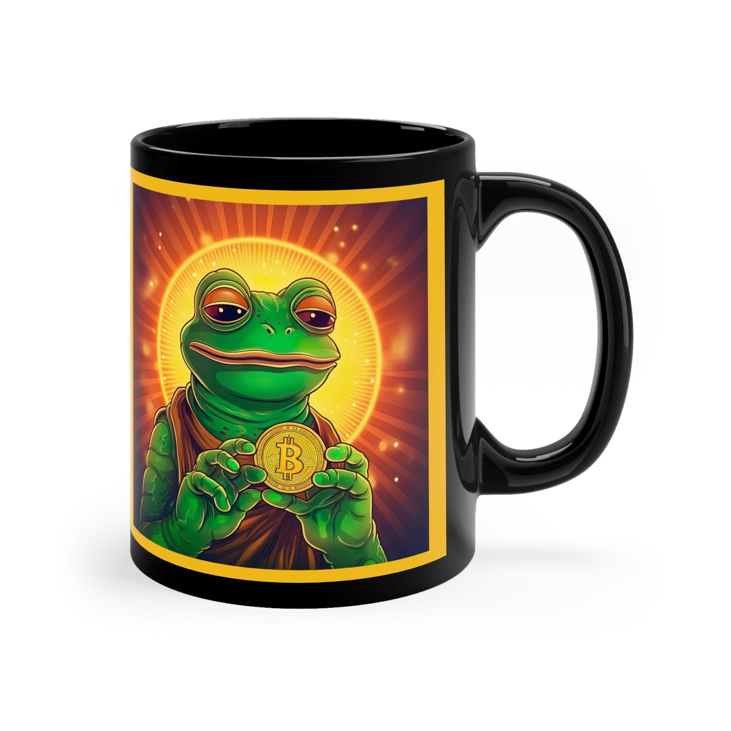 Pepe Coin Mug - Unique Crypto Themed Coffee Cup, Perfect for Meme Lovers & Digital Currency Enthusiasts, Great Gift Idea