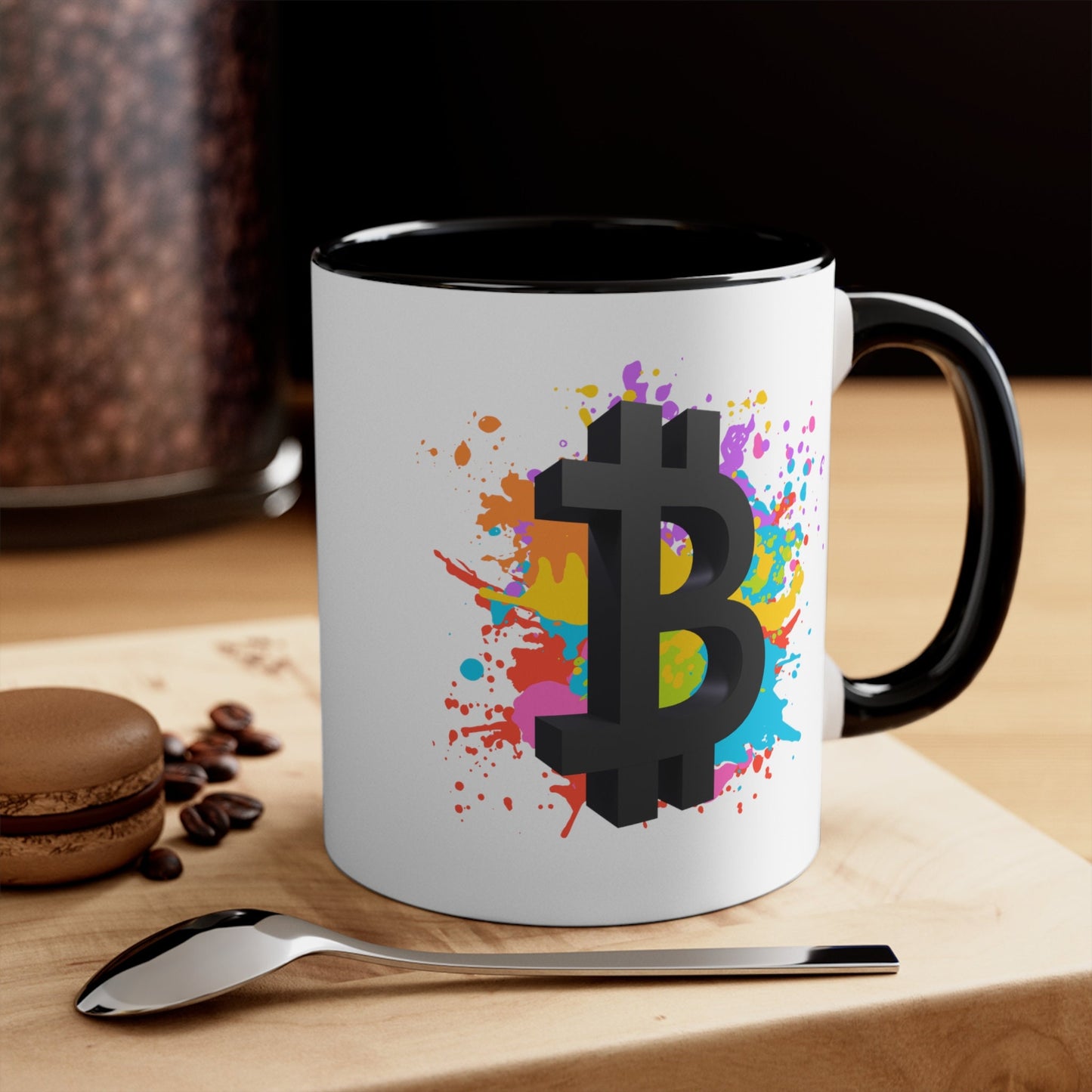 Bitcoin Logo Mug - Unique Crypto Coffee Cup, Perfect for Blockchain Enthusiasts, Ideal Tech Gift 11oz