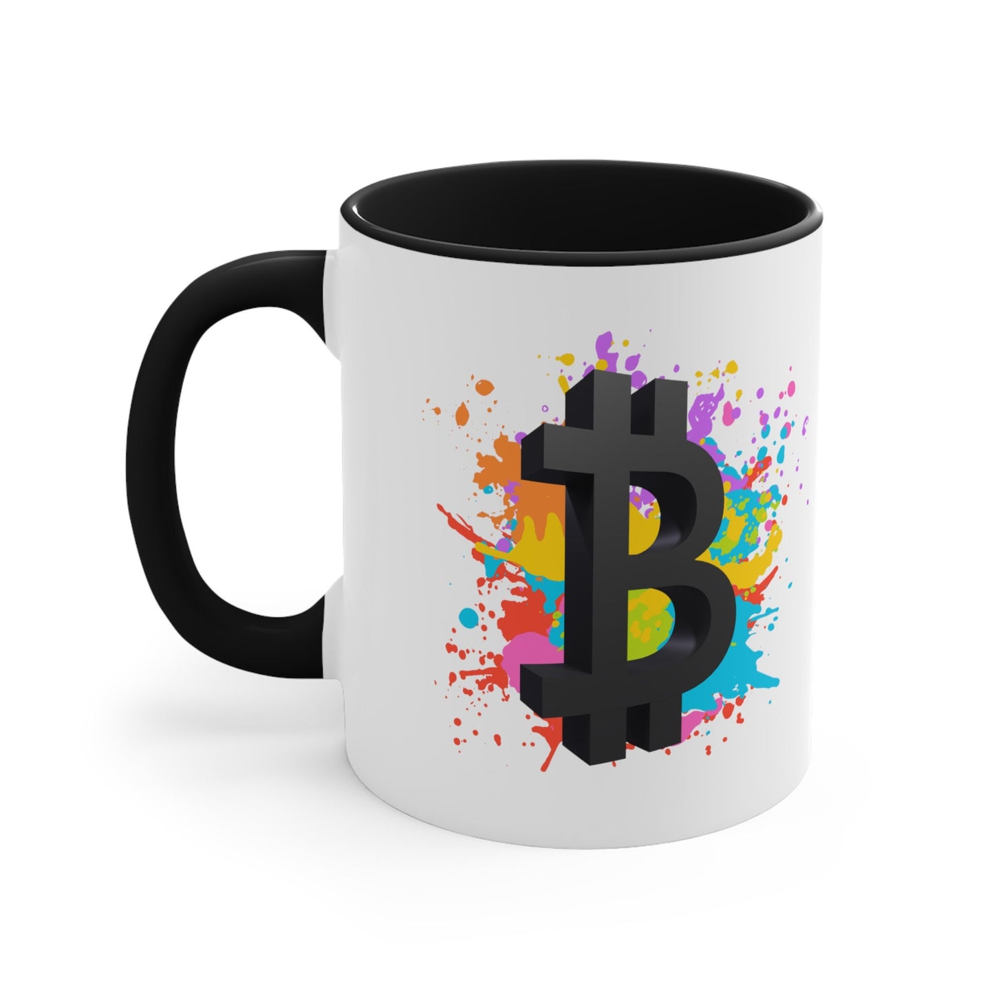 Bitcoin Logo Mug - Unique Crypto Coffee Cup, Perfect for Blockchain Enthusiasts, Ideal Tech Gift 11oz