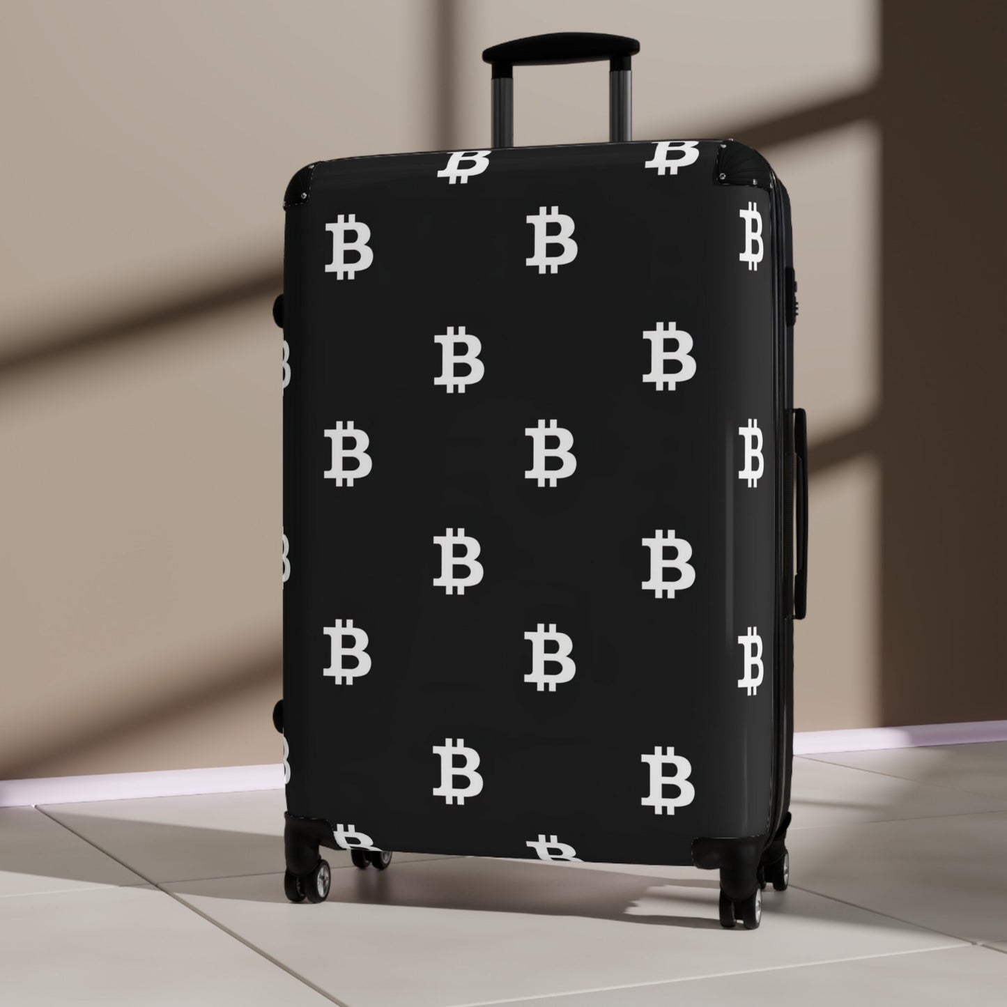 Bitcoin Suitcase, Durable with built in lock.