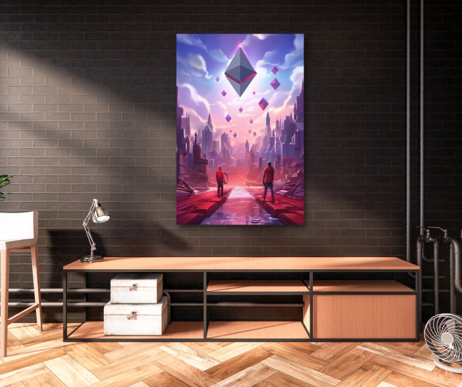 Ethereum Canvas, ethereum art, crypto gift