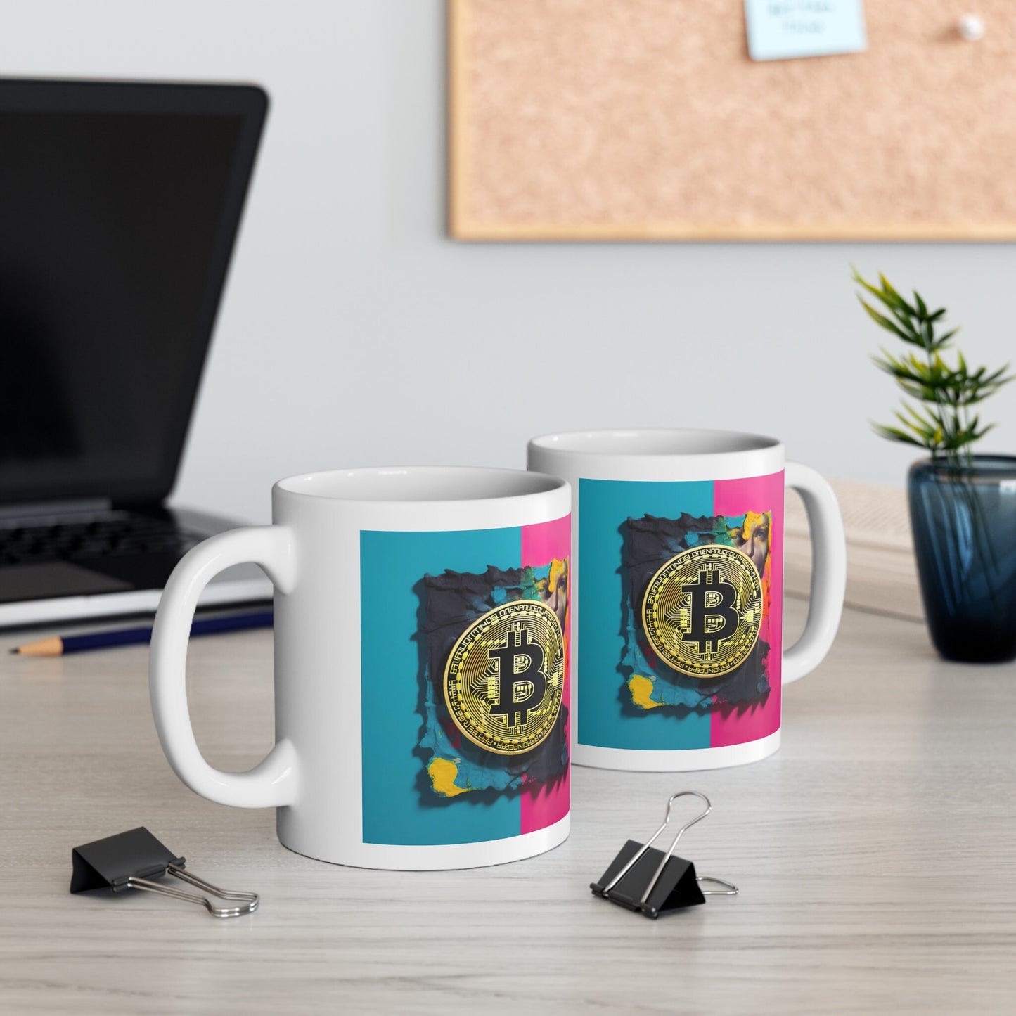 Bitcoin Mug - Unique Crypto-Themed Ceramic Coffee Cup, Perfect for Blockchain Enthusiasts and Tech Lovers, Great Gift Idea