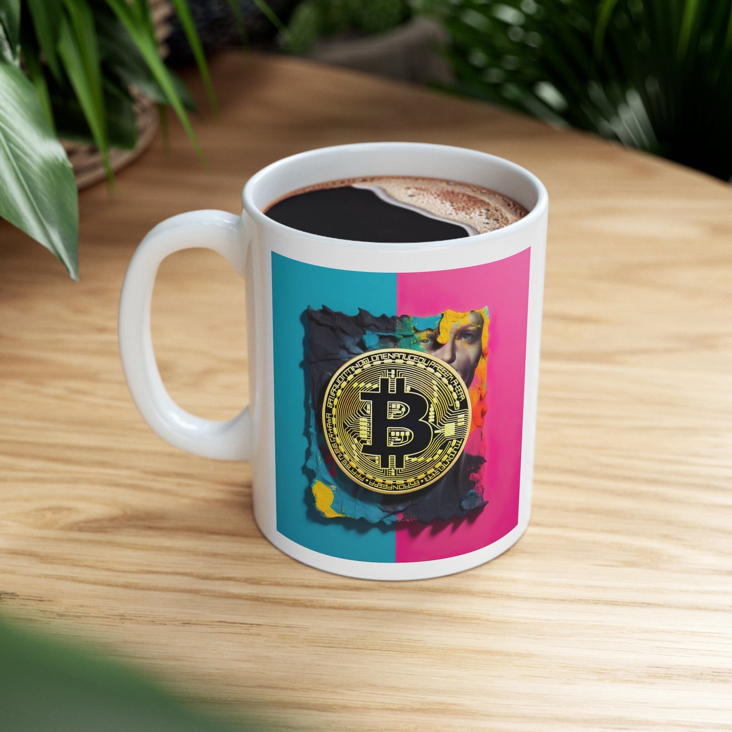 Bitcoin Mug - Unique Crypto-Themed Ceramic Coffee Cup, Perfect for Blockchain Enthusiasts and Tech Lovers, Great Gift Idea