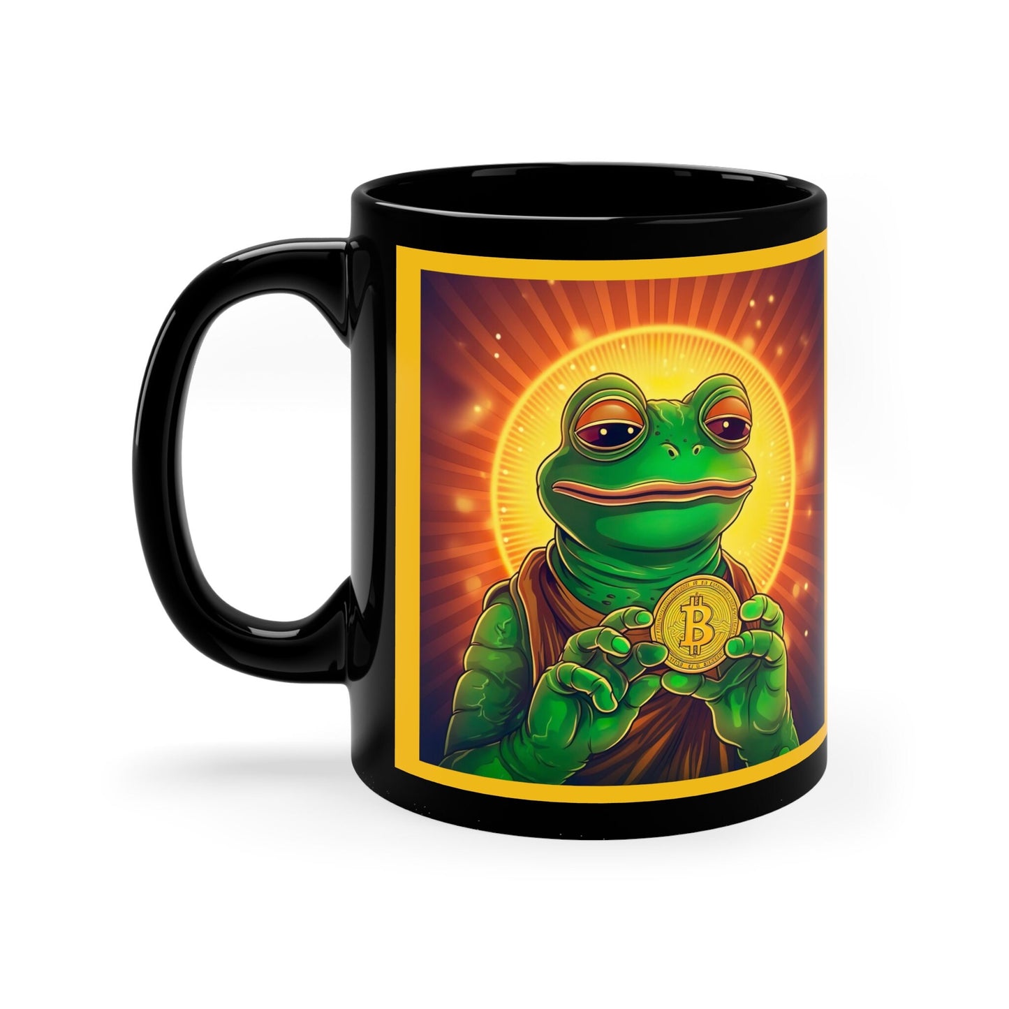 Pepe Coin Mug - Unique Crypto Themed Coffee Cup, Perfect for Meme Lovers & Digital Currency Enthusiasts, Great Gift Idea