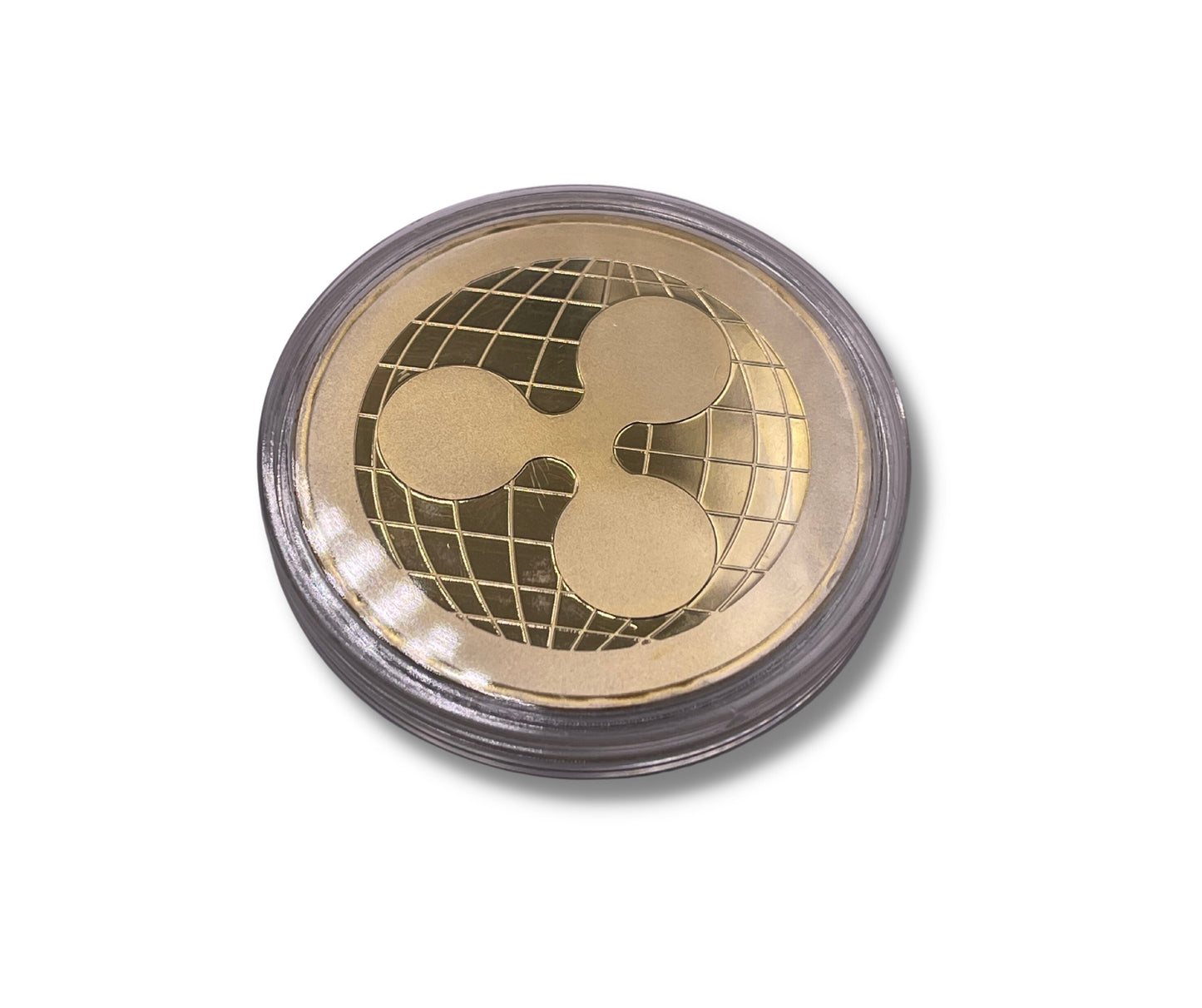 Ripple Collector's Gold Coin - XRP physical gold coin, Cryptocurrency Office Decor, Sophisticated Investor Present